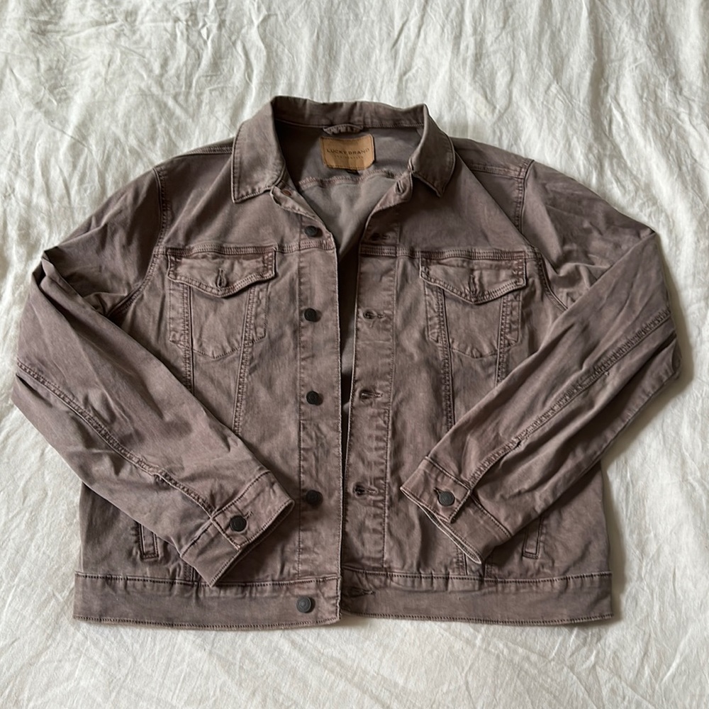 Lucky Brand Men’s Trucker Jacket taupe XL